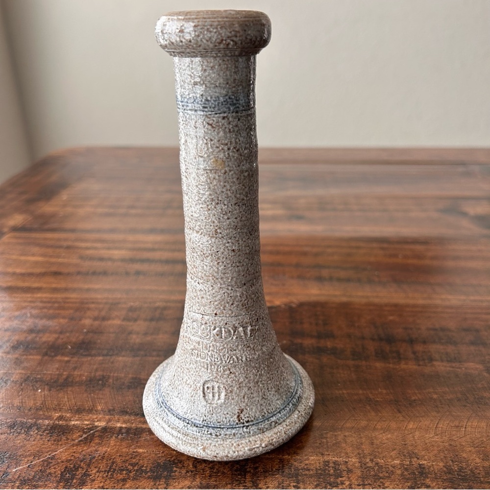 Vintage Rockdale Union Stoneware 1985 Bud vase.  7”